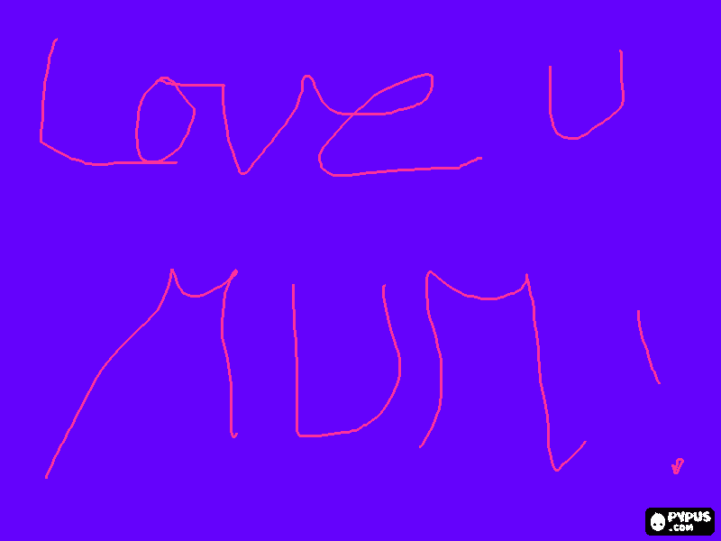i love u mum coloring page