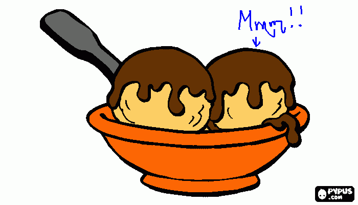 ice cream coloring page
