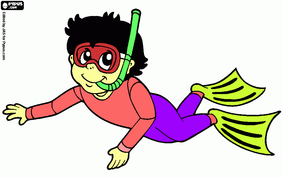 in the sea coloring page