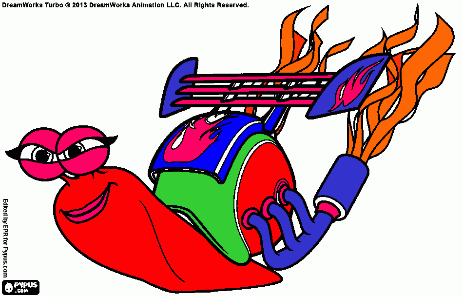 ini Turbo coloring page