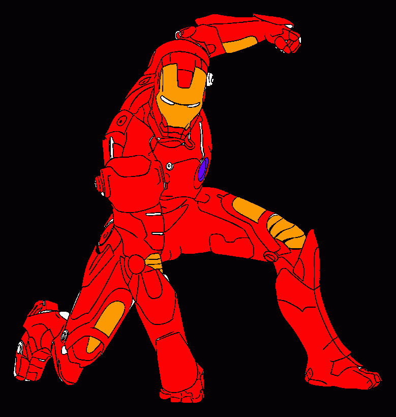ironman coloring page
