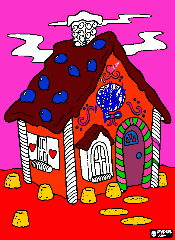Isabellas house coloring page
