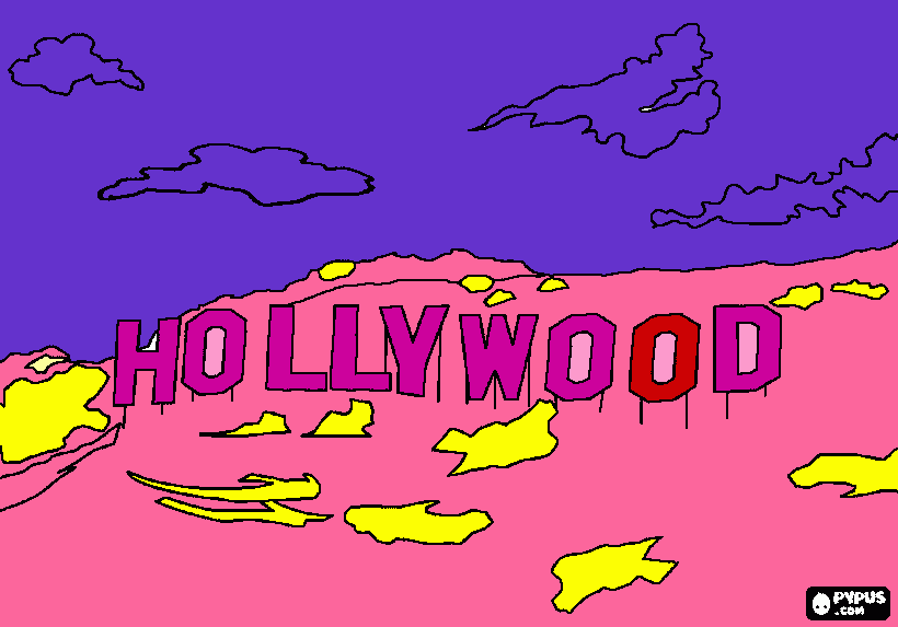it hollywood coloring page