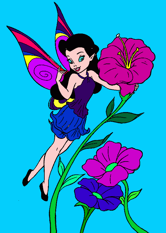 it is a fariy coloring page