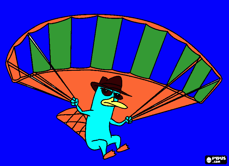 It's a perry picture coloring page
