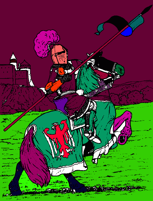 Jake's Knight coloring page