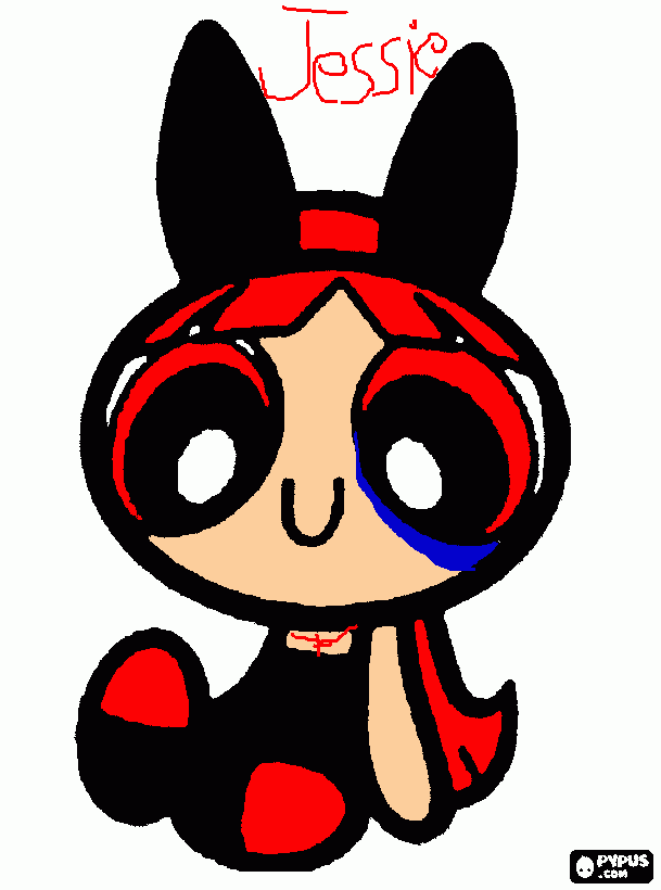 jessie leader of gorgeous goth girls coloring page