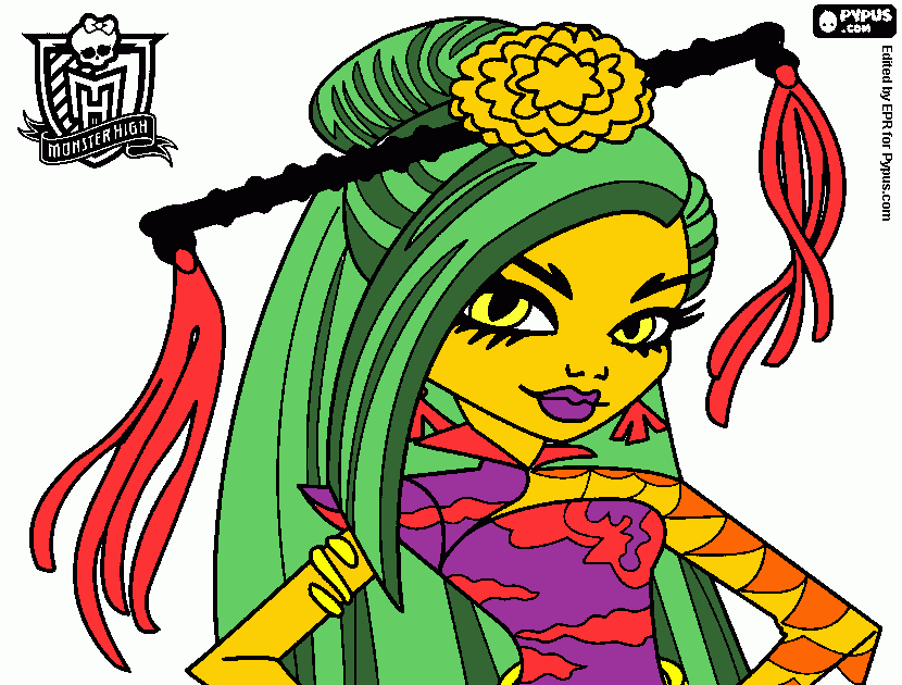 jinafire coloring page