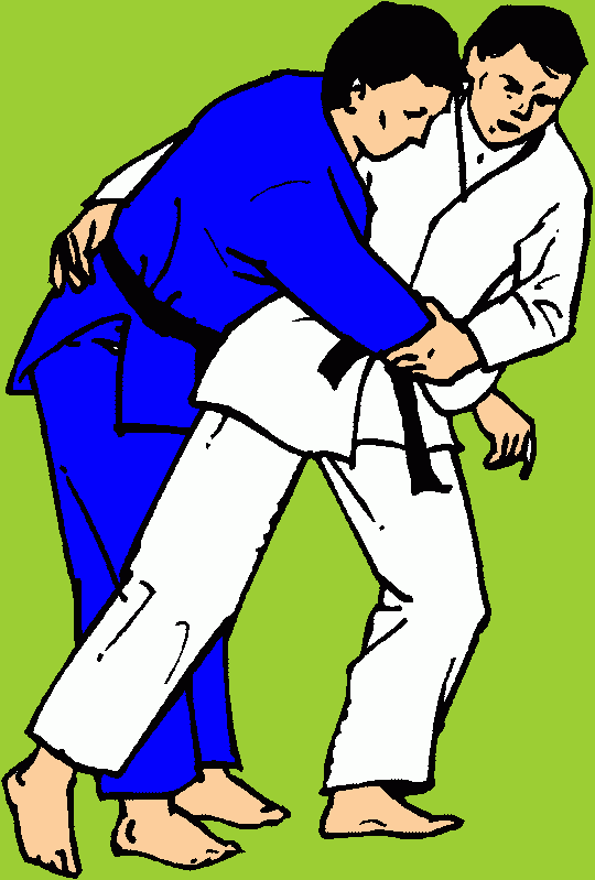 judo coloring page