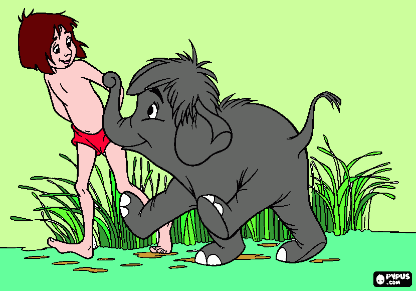 jungle book coloring page