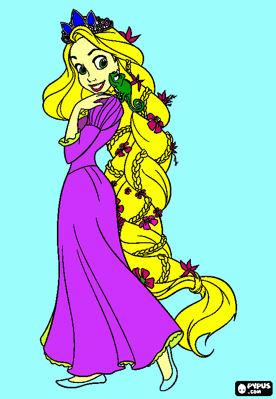 Kaden's Tangled coloring page