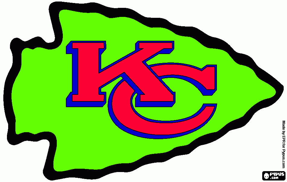 kansas city chiefs coloring page
