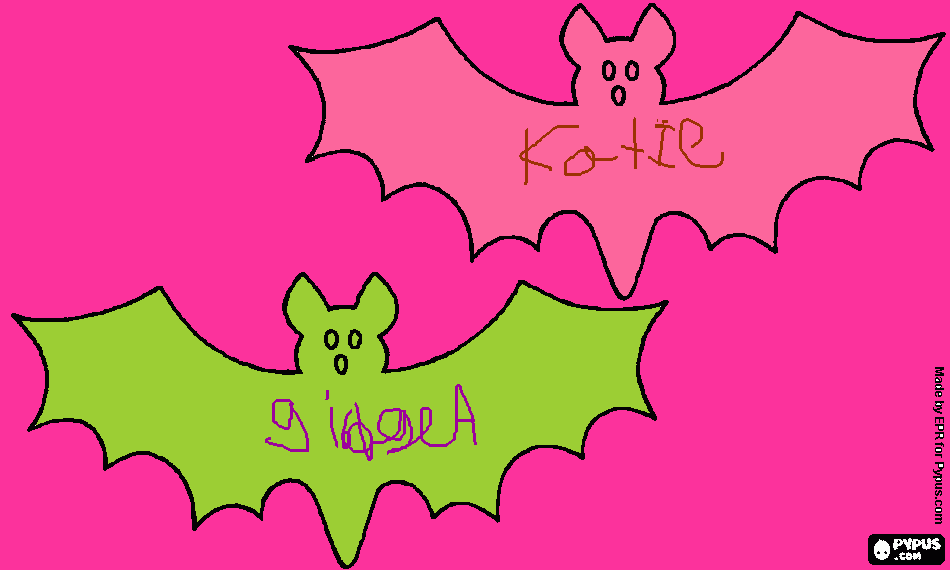 katie and gidget coloring page