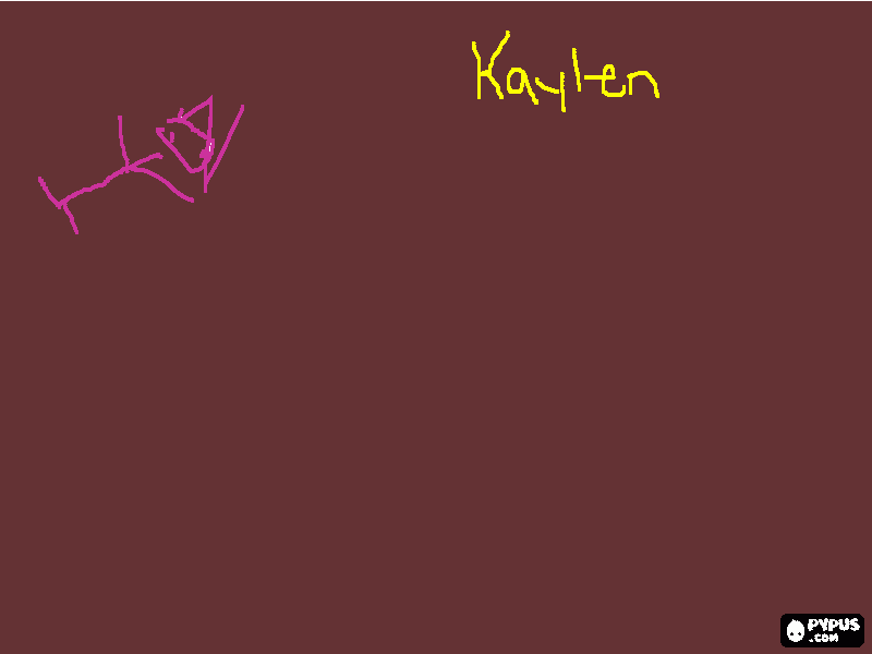 Kaylen coloring page