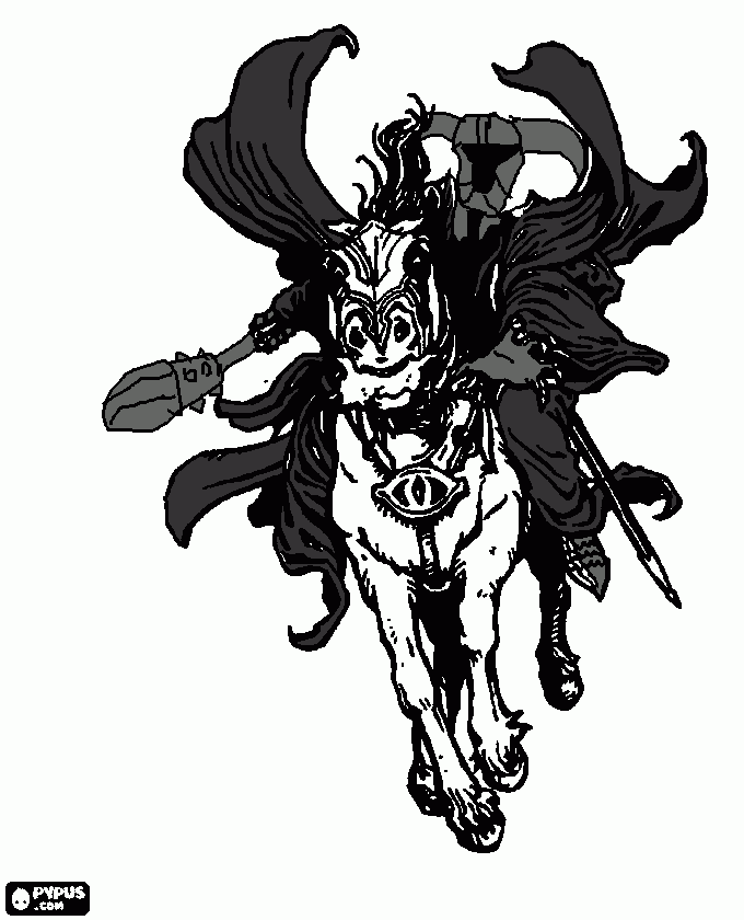 khamul the easterling unhooded coloring page