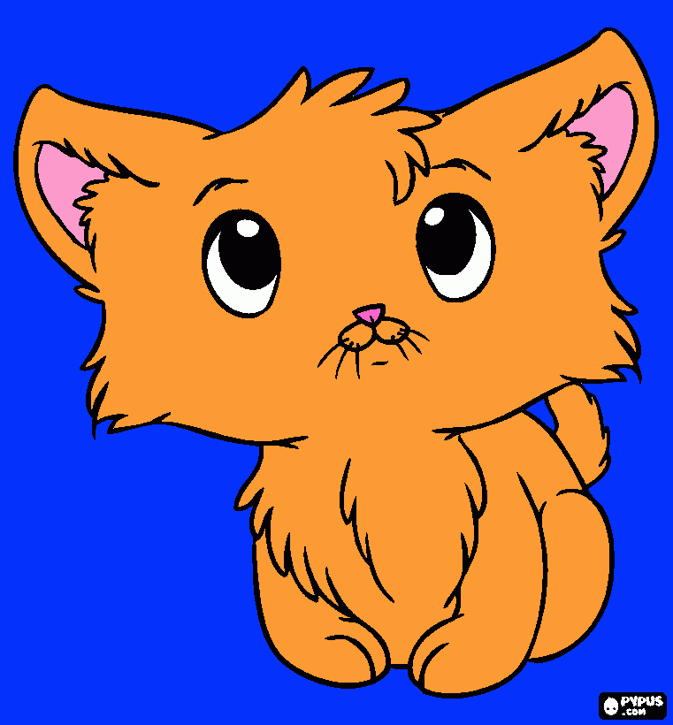 KITTY KAT. coloring page