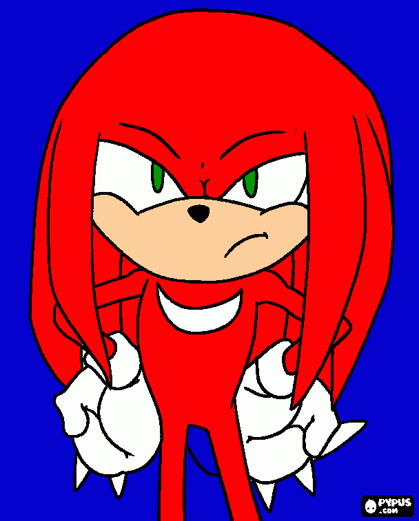 Knucles coloring page