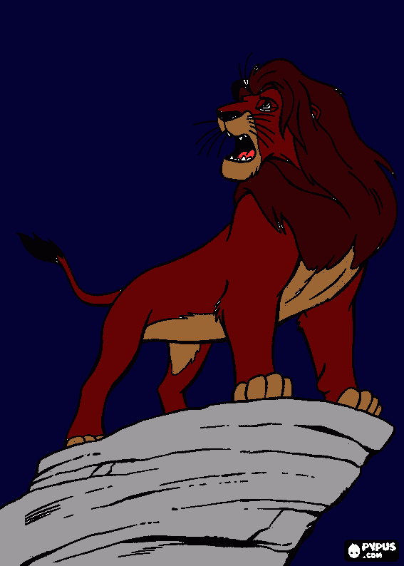 Kovu's son as king!! coloring page