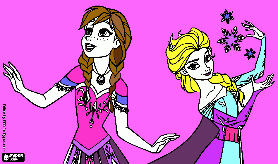 Kraina lodu coloring page