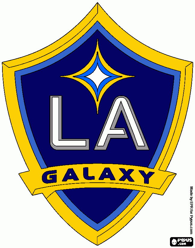 LA GALAXY coloring page