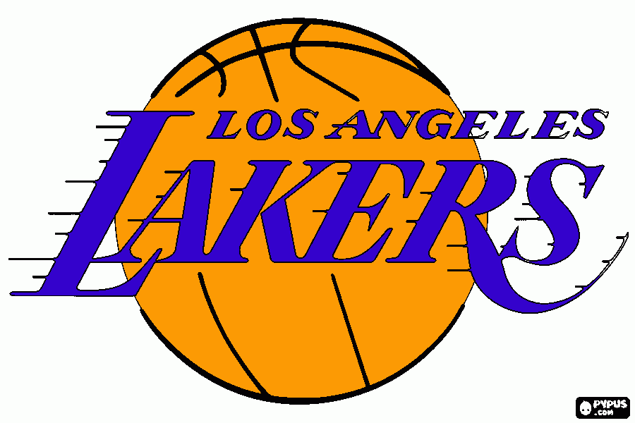 LA LAKERS coloring page