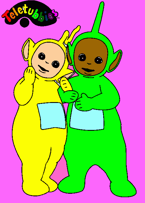 lala i dipsi coloring page