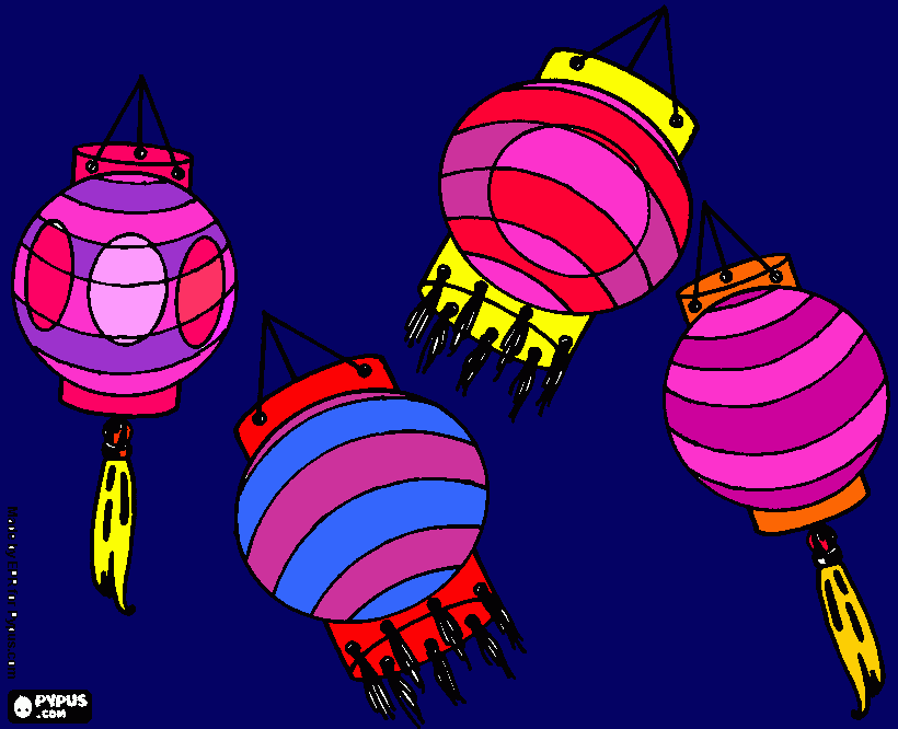 lantern festival coloring page