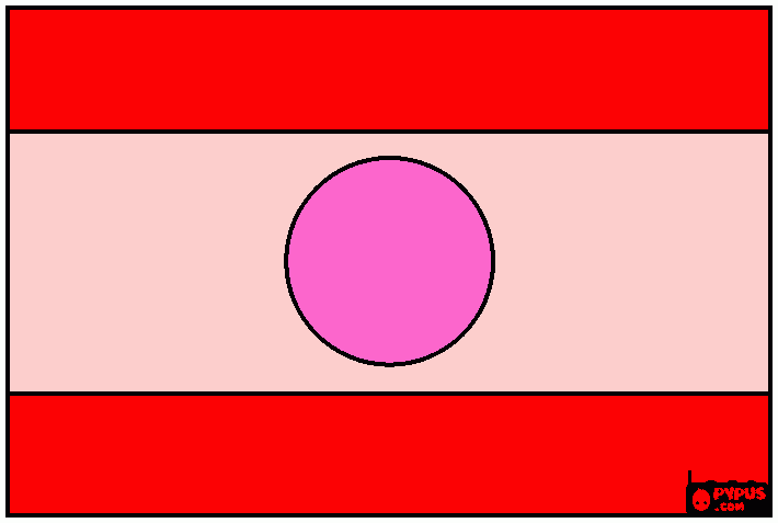 Lao Flag coloring page