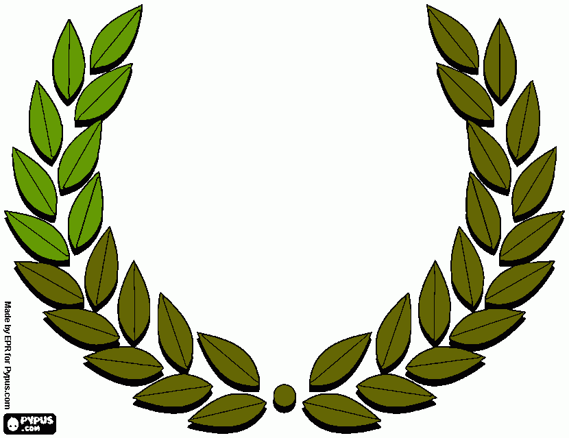 leaurel leaf coloring page