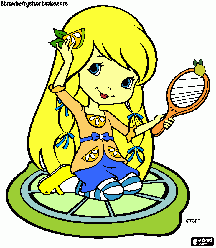 lemon meringue coloring page