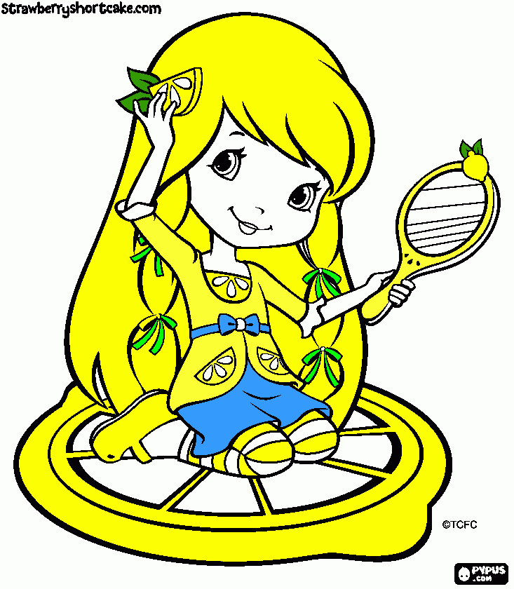 lemon coloring page