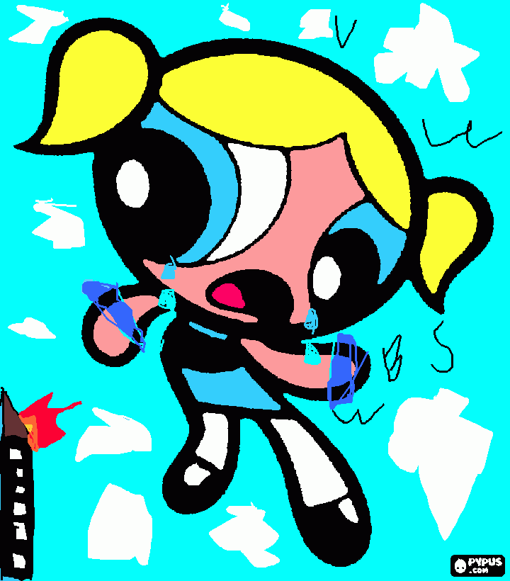 Lia_bubbles coloring page