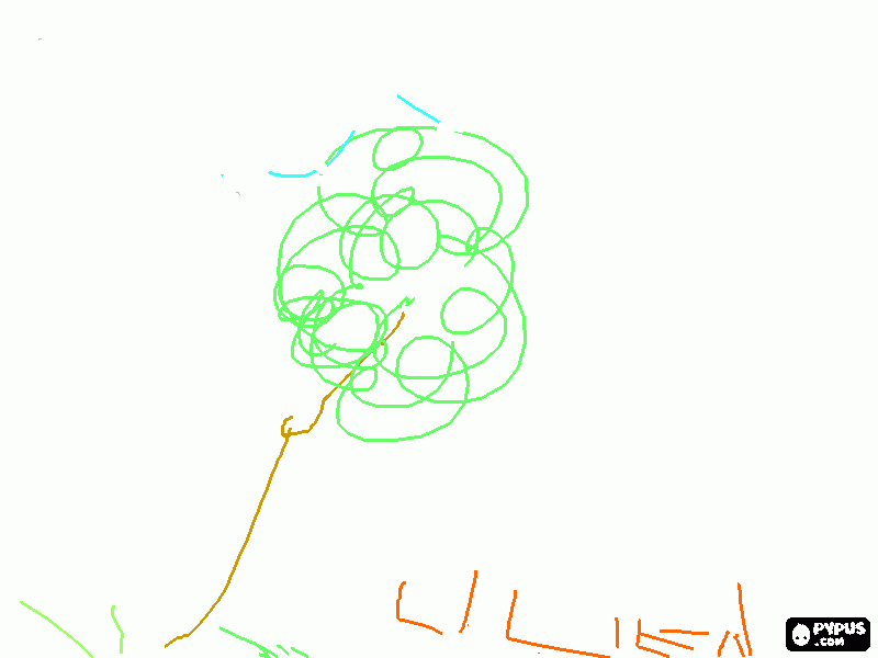Lilien coloring page