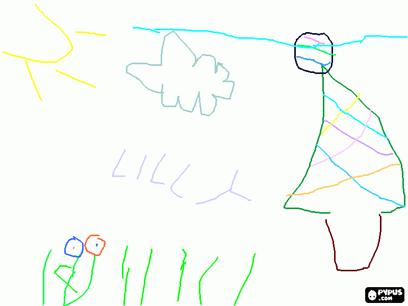 lilly coloring page