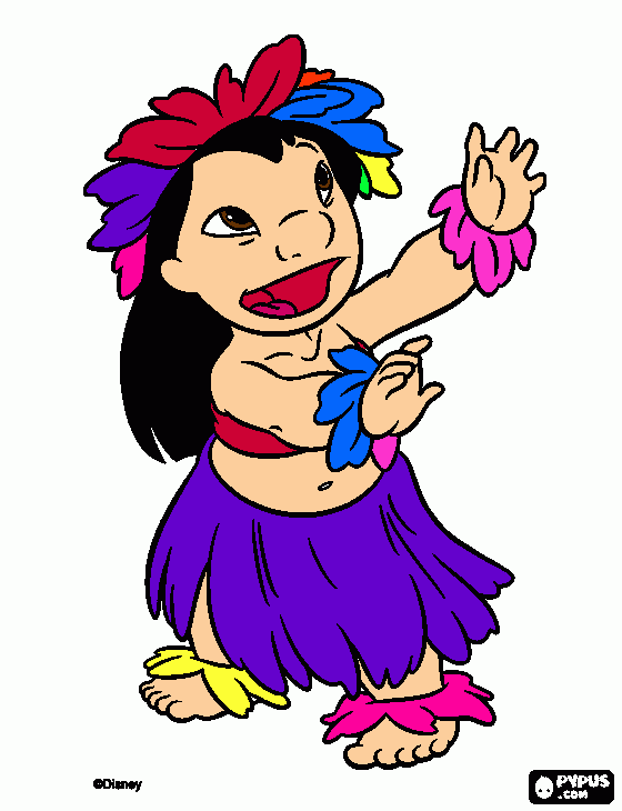 lilo coloring page
