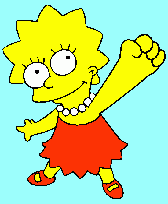 LISA SIMPSONS coloring page