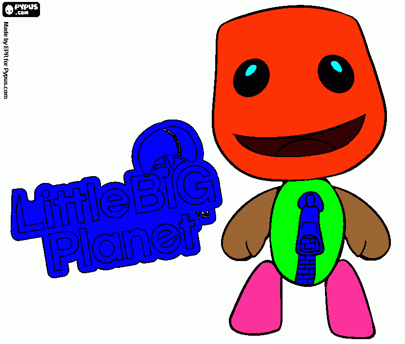 little big planet coloring page