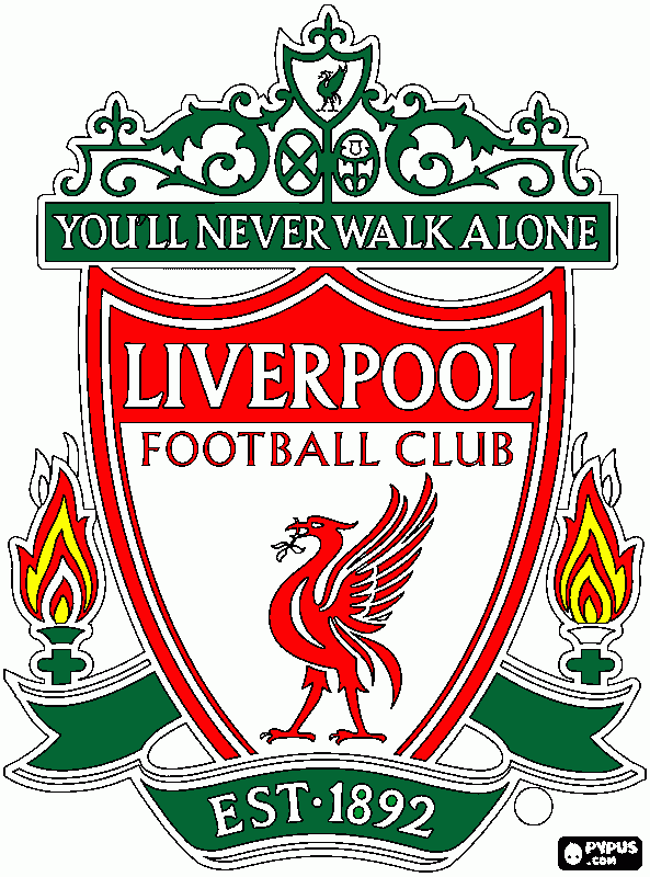 Liverpool Badge coloring page