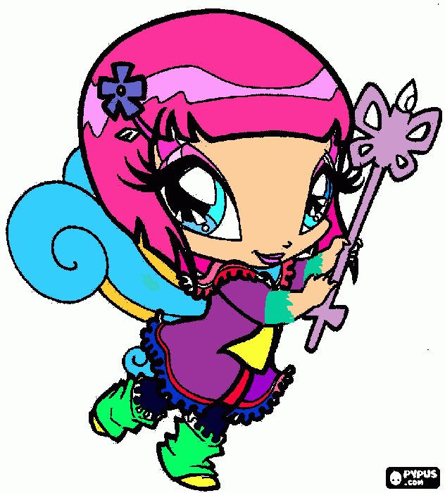 Lockette the Pixie of Passages coloring page
