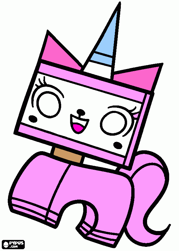 Look at Unikitty coloring page