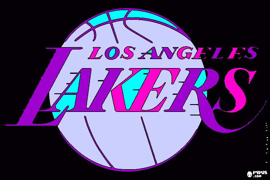 los angeles lakers coloring page