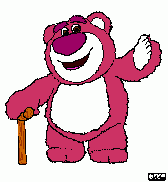 lotso huggin bear coloring page