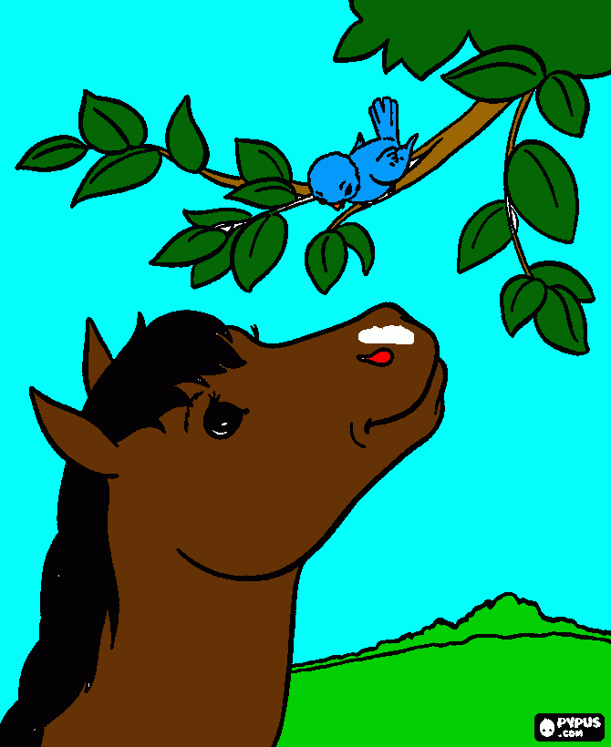 Magic and Birdo coloring page