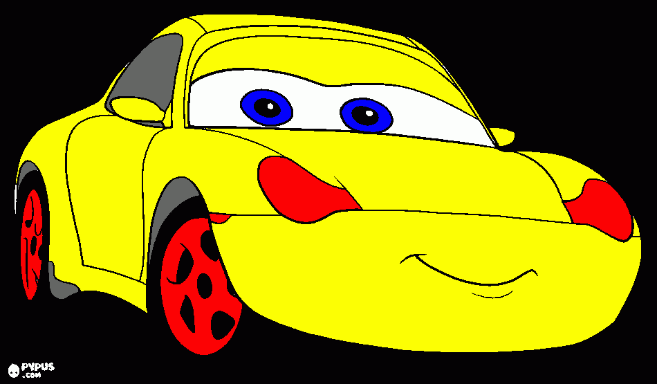 mama car coloring page