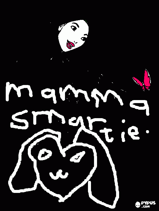 mamma smartie coloring page