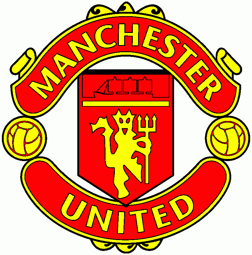 man u logo outline coloring page
