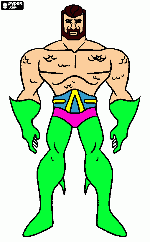 man coloring page