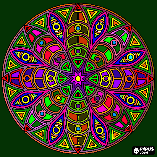 Mandala TiTi coloring page