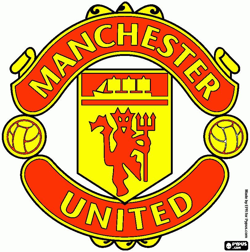 man.united coloring page