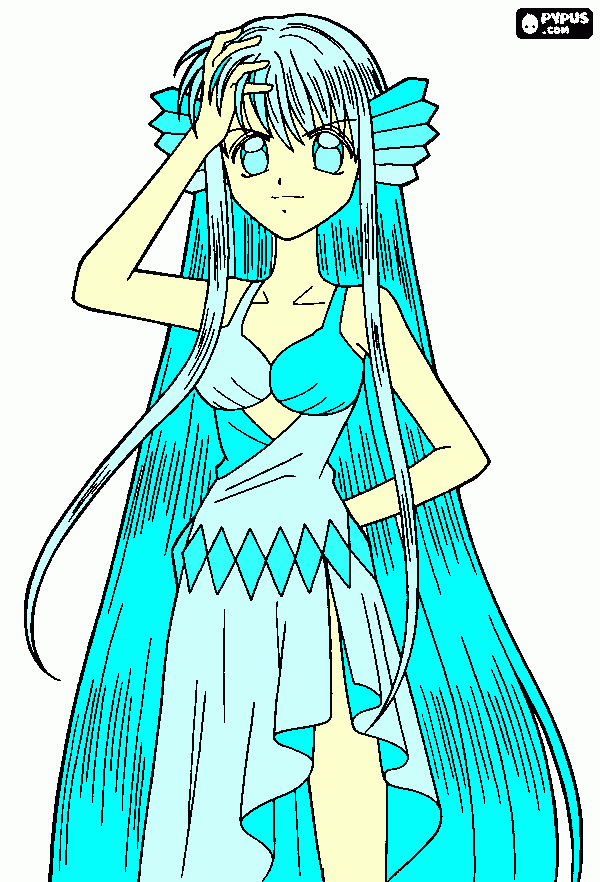 Maria Mermaido Princessu coloring page